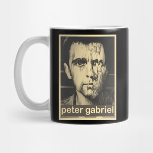 peter gabriel - brown cream  retro shirt Mug